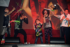 LMFAO  perorms with  Youtube sensation Keenan Cahill at TAO Las Vegas, NV, May 28, 2011 © Al Powers / RETNA ltd